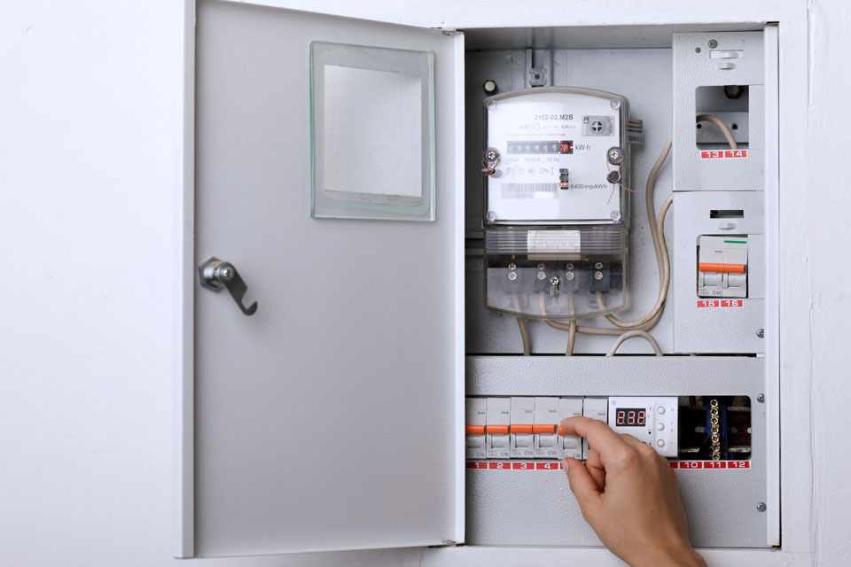 electricity safety switch metre box